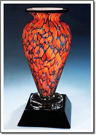 Indigo Monarch Athena Art Glass Award