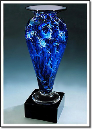 Midnight Tempest Athena Art Glass Award