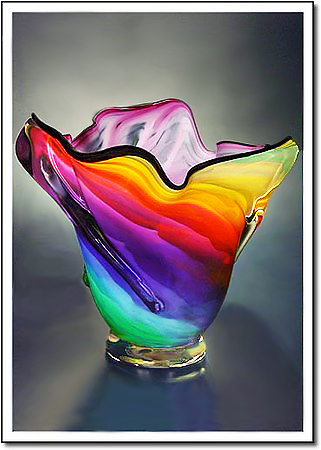 Lavender Rainbow Art Glass Award