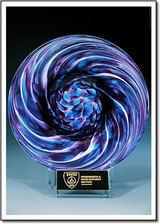 Lavender Whirlpool Art Glass Award