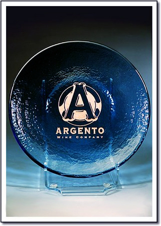 Blue Medallion Art Glass Award