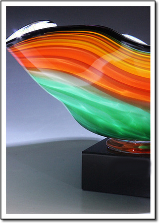 Tropical Splash Art Glass Award