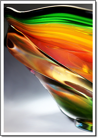 Jade Amber Splash Art Glass Award