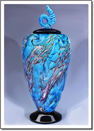 Glacier Dragon Flame Art Glass Award