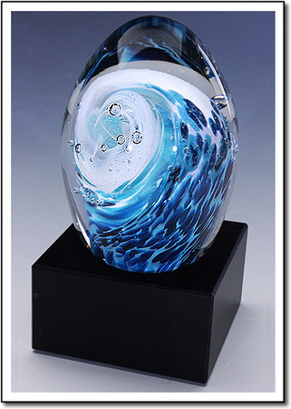 Tahitian Wave Art Glass Award