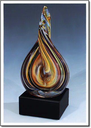 Flame Agate Art Glass Award