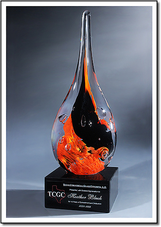 Commercial Glass Custom Art Glass Award