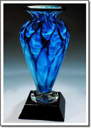 Electric Blue Athena Art Glass Award