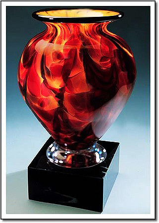 Burning Ember Cauldron Art Glass Award