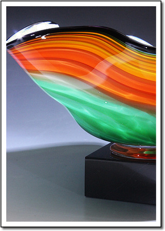 Tropical Splash Art Glass Award