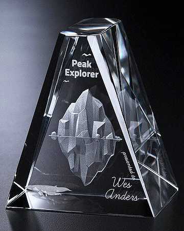 3D Cinema Art Glass Award