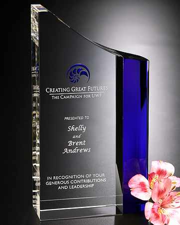 Sapphire Optical Art Glass Award