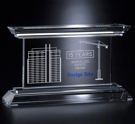 Crystal Diamond Art Glass Award